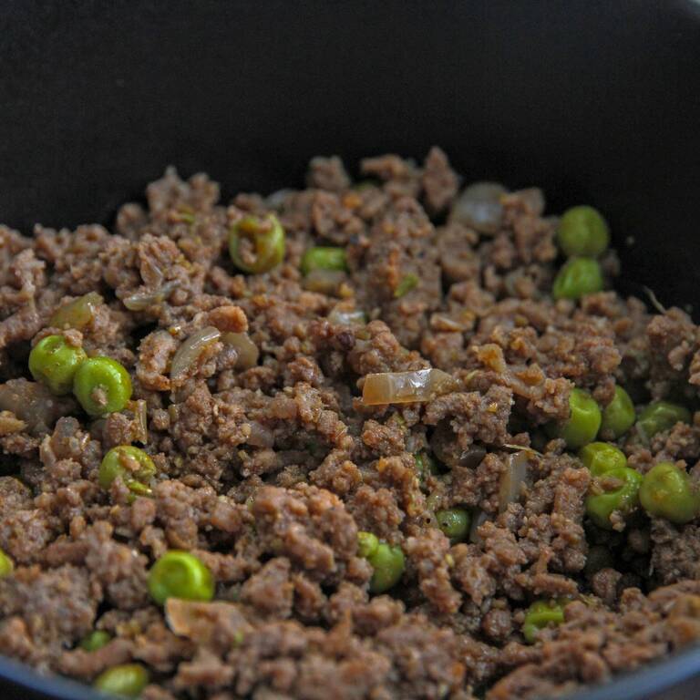 Keema with peas