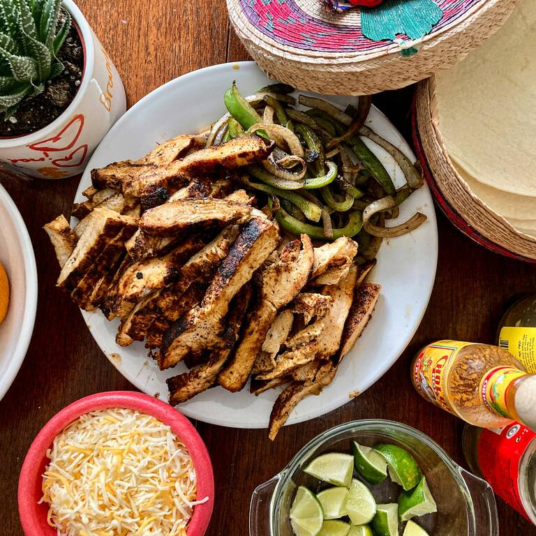 Chicken fajitas